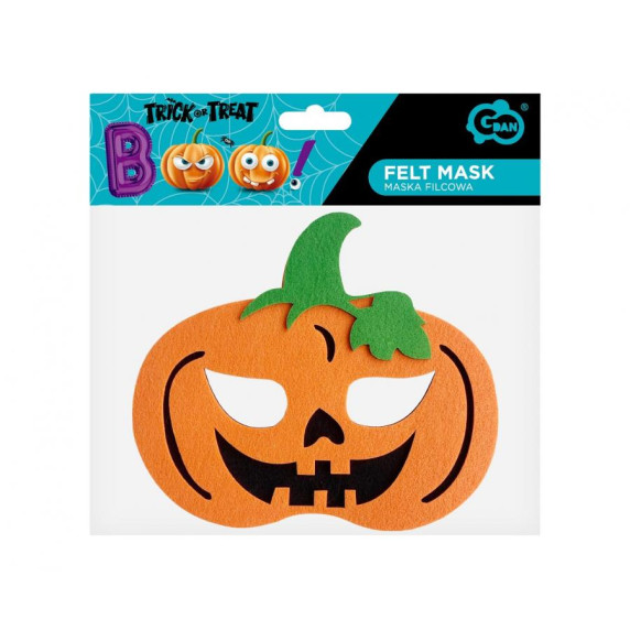 Álarc, maszk gyerekeknek GoDan 18x17 cm - Halloween tök