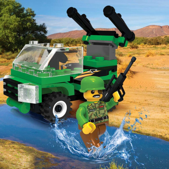 Jucărie de construcție - BLOCKI MyArmy Sachet - 50 elemente