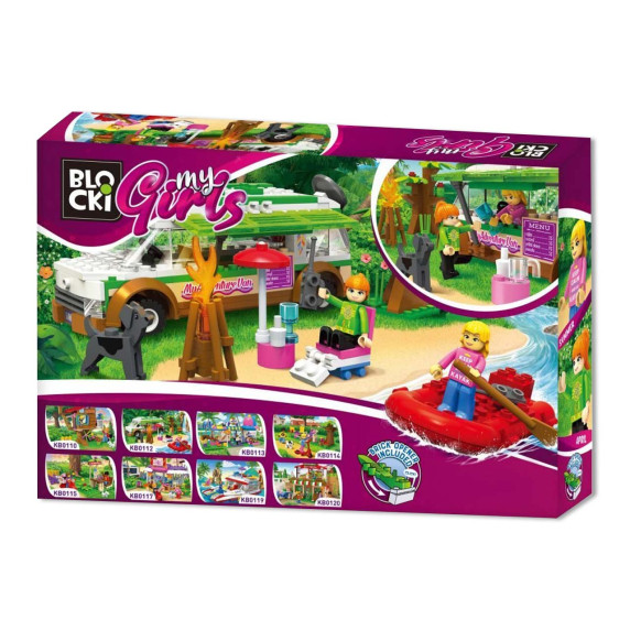 Építőkészlet BLOCKI MyGirls Holiday lakókocsi 264 darabos