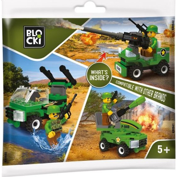 Jucărie de construcție - BLOCKI MyArmy Sachet - 50 elemente