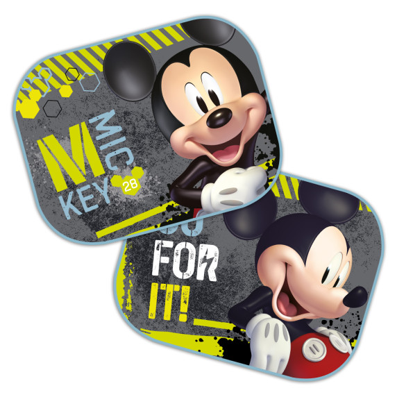 Tienidlá do auta 2 kusy Disney Mickey Mouse Grey