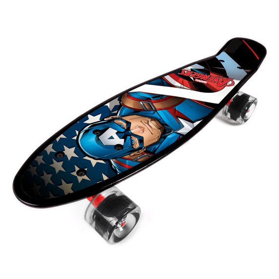 Skateboard - 55 x 14,5 x 9,5 cm - CAPTAIN AMERICA