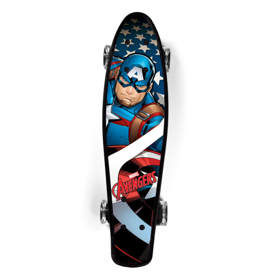 Skateboard - 55 x 14,5 x 9,5 cm - CAPTAIN AMERICA