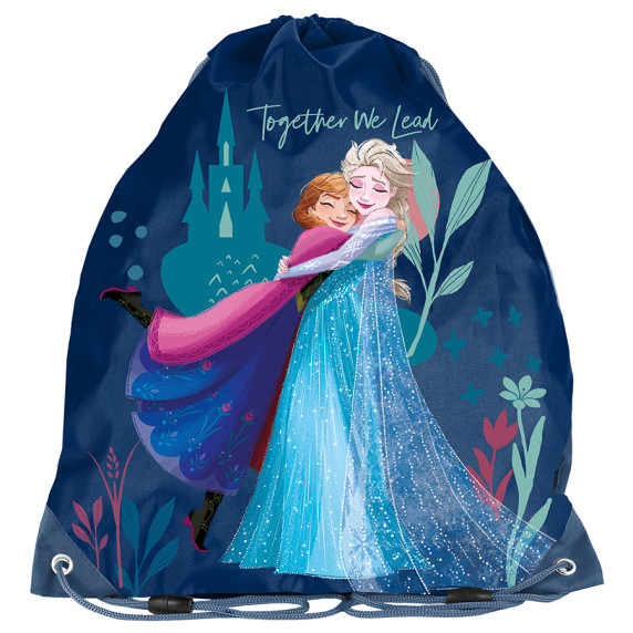 Sac de sport - 38x34 cm - PASO Frozen - albastru închis