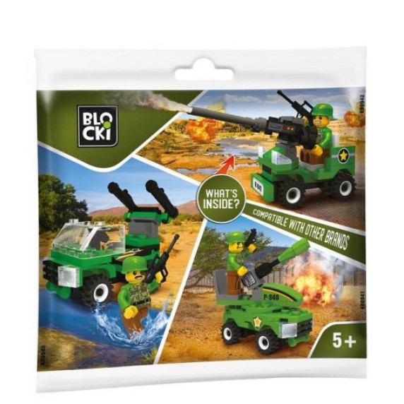 Építójáték BLOCKI MyArmy Sachet 49 darabos