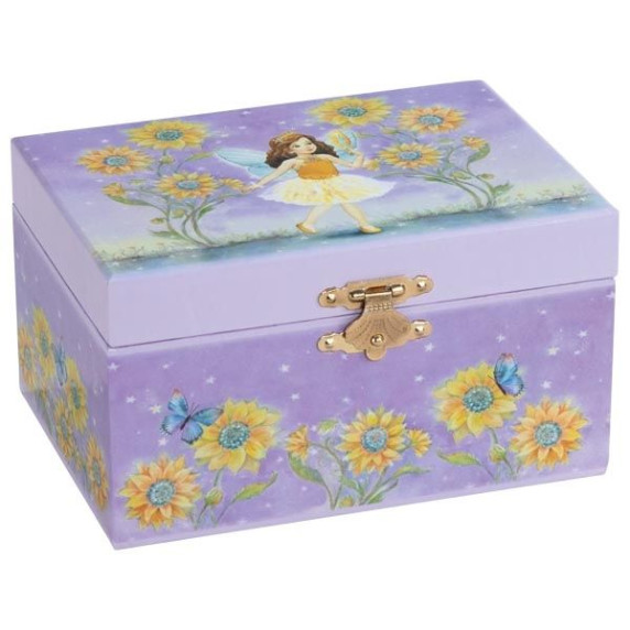 Cutie muzicală pentru bijuterii - balerină GOKI Music Box Pixie - violet