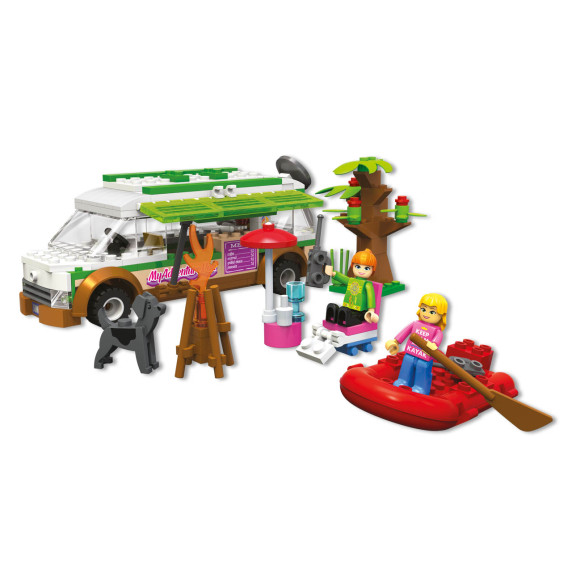 Építőkészlet BLOCKI MyGirls Holiday lakókocsi 264 darabos
