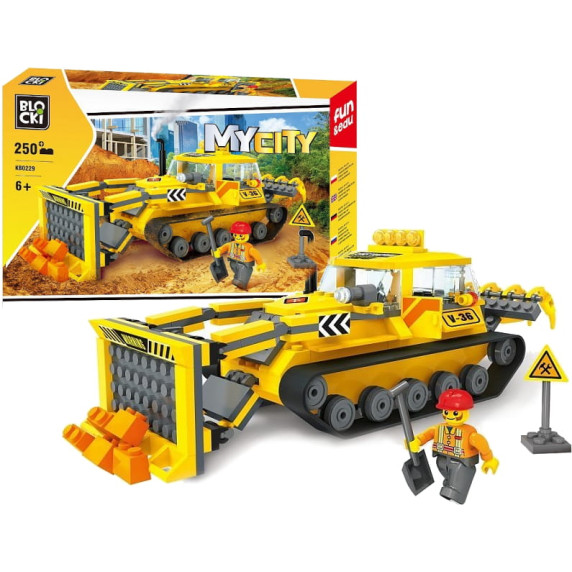 Építőkészlet BLOCKI MyCity Bulldozer 250 darabos