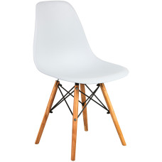 Scaun sufragerie - alb - 1 bucată - AGA MRWCH-1W - 