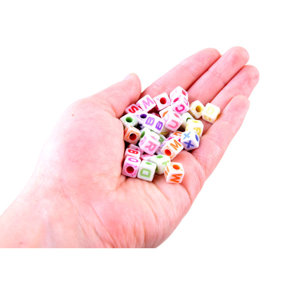 Set pentru confecționarea brățărilor, mărgele colorate - Inlea4Fun BEADS DESIGN