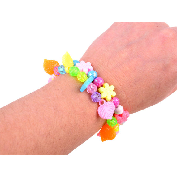 Set pentru confecționarea brățărilor, mărgele colorate - Inlea4Fun BEADS DESIGN