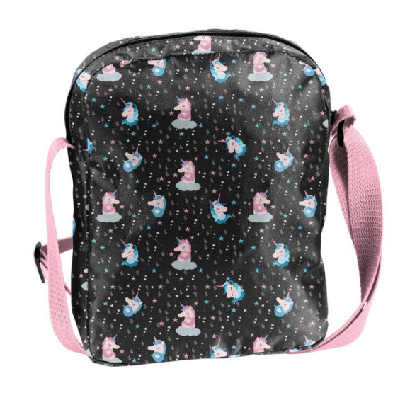 Geantă de umăr pentru copii - PASO Unicorn Black - unicorn