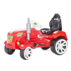 Traktor s pedálmi Inlea4Fun Big Farmer - Červená - 