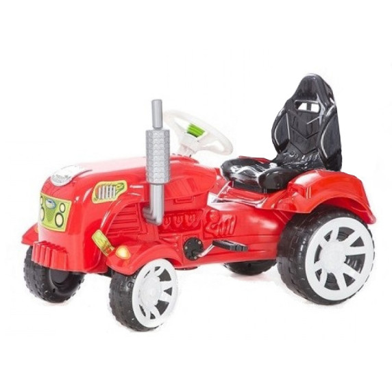 Traktor s pedálmi Inlea4Fun Big Farmer - Červená
