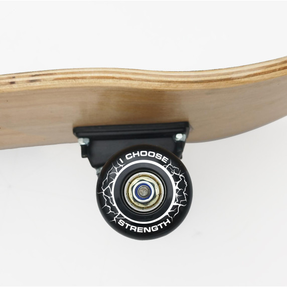 Skateboard din lemn - 79x20x12 cm - BIG WOODEN D100 - Marvel stamps