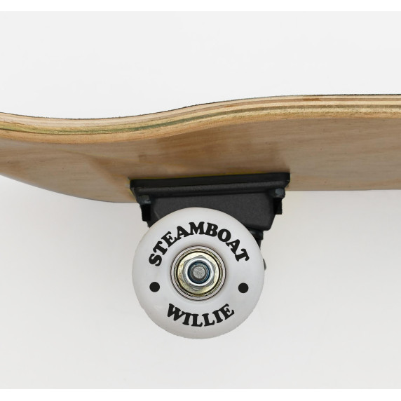 Skateboard din lemn - 79x20x12 cm - BIG WOODEN D100 - Mickey steamboat