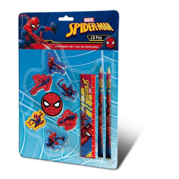 Set papetărie - SPIDERMAN - 10 buc - Kids Licensing