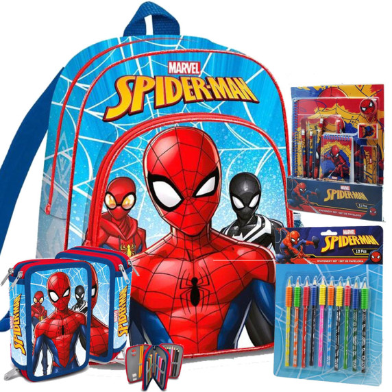 Kids Licensing školský set SPIDERMAN - svetlomodrý II