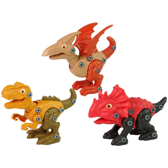 Jucărie de înșurubat - dinozauri - 3 bucăți - JURASSIC MYSTERIES