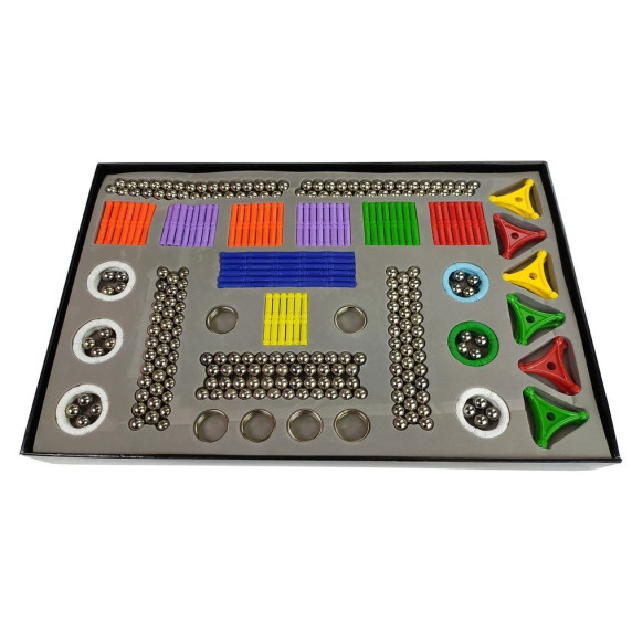 Jucărie de construcție magnetică - MAGNET PLUS 560 elemente