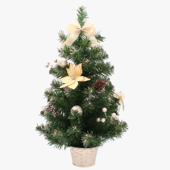 Vianočný stromček na stôl  60 cm - zlatý