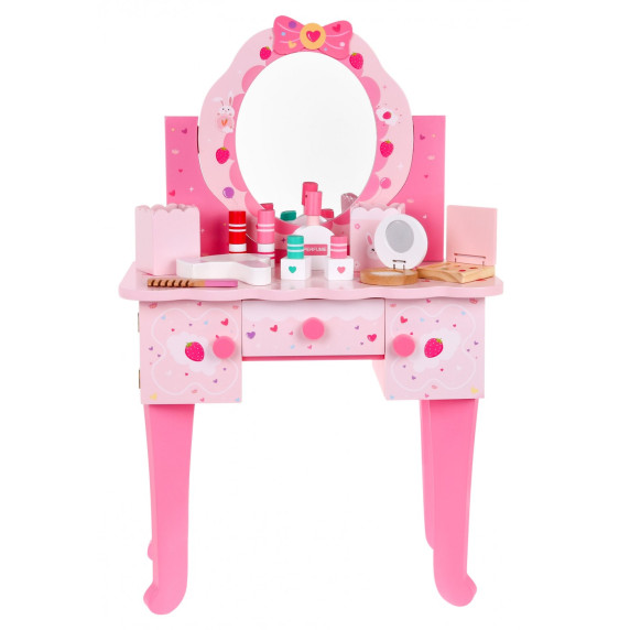 Masă de toaletă cu scaun pentru copii - Inlea4Fun MAKE UP TABLE