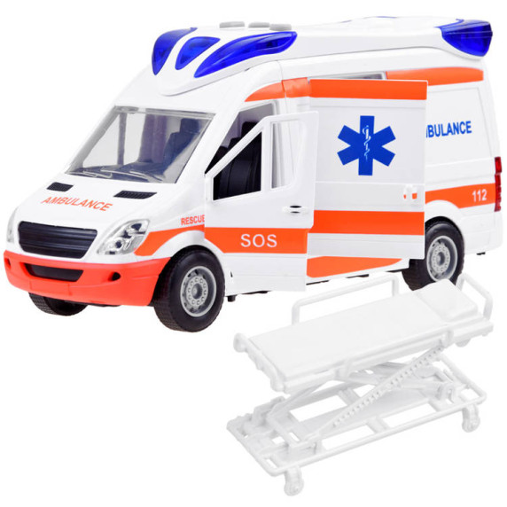 Ambulanță cu efecte de lumini și sunet - Inlea4Fun CITY SERVICE