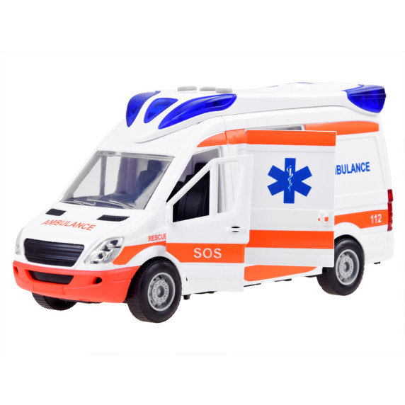 Ambulanță cu efecte de lumini și sunet - Inlea4Fun CITY SERVICE