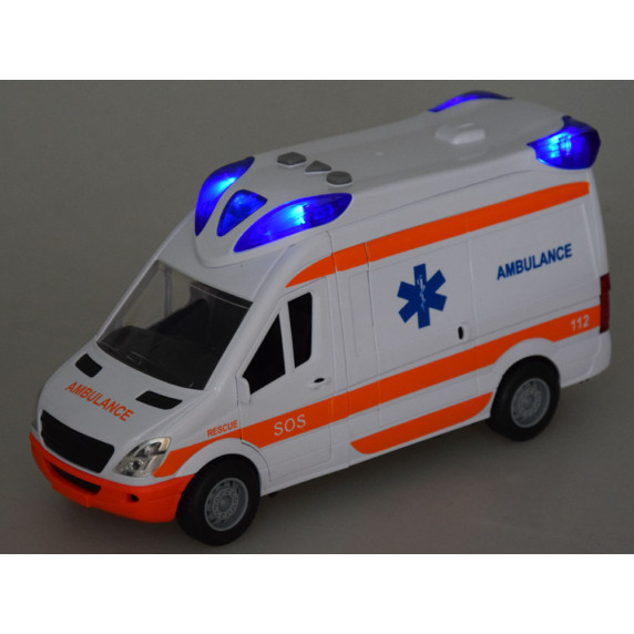 Ambulanță cu efecte de lumini și sunet - Inlea4Fun CITY SERVICE