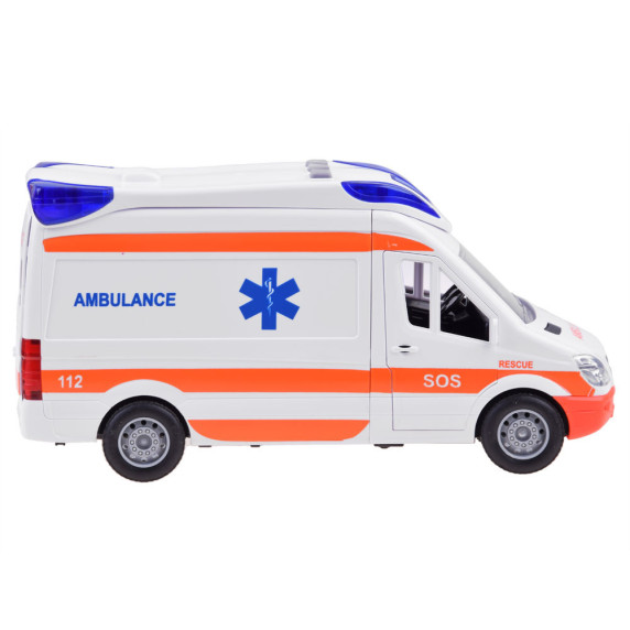 Ambulanță cu efecte de lumini și sunet - Inlea4Fun CITY SERVICE