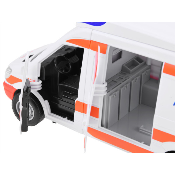 Ambulanță cu efecte de lumini și sunet - Inlea4Fun CITY SERVICE