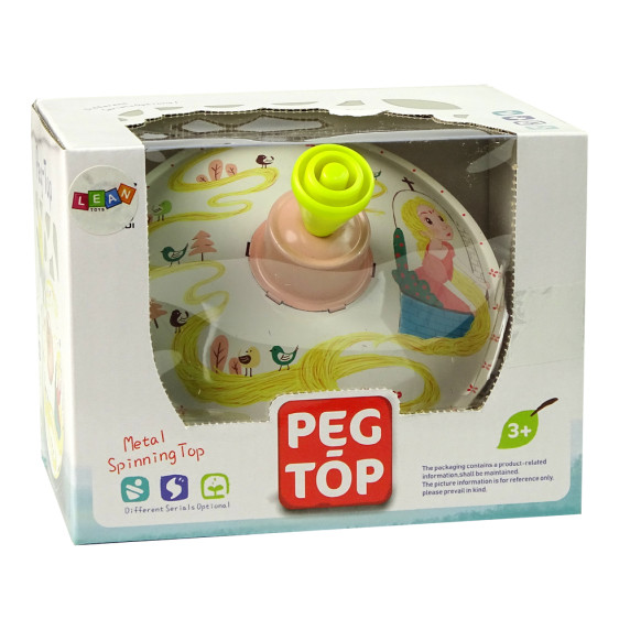 Jucărie pentru copii -Inlea4Fun PEG TOP - bej