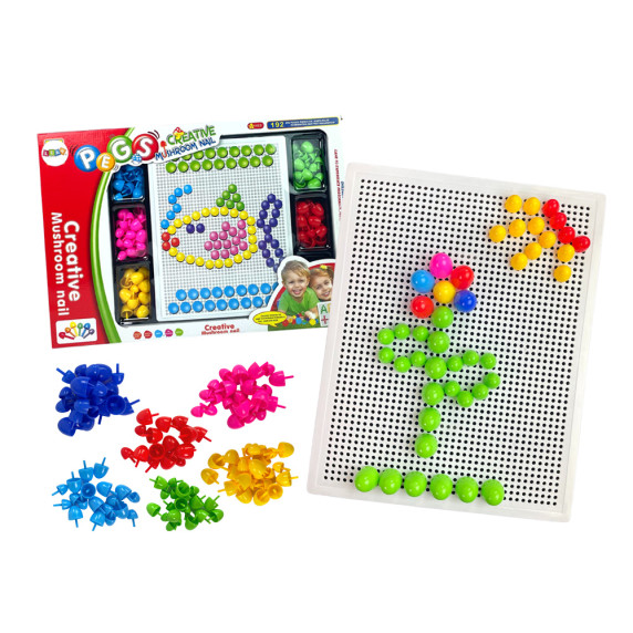 Mozaik kirakó játék 192 darabos Inlea4Fun PEGS CREATIVE