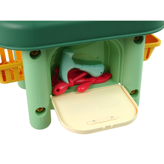 Szerszámos asztal Inlea4Fun TOOL TABLE TOYS - Türkiz