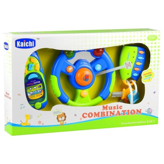 Készségfejelsztő kormány és telefon Inlea4Fun MUSIC COMBINATION