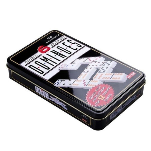 Dominó fém dobozban Inlea4Fun DOMINOES