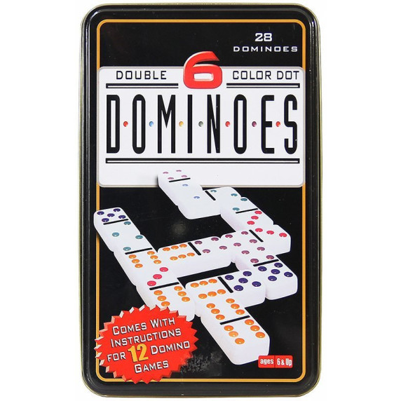 Dominó fém dobozban Inlea4Fun DOMINOES