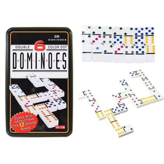 Dominó fém dobozban Inlea4Fun DOMINOES
