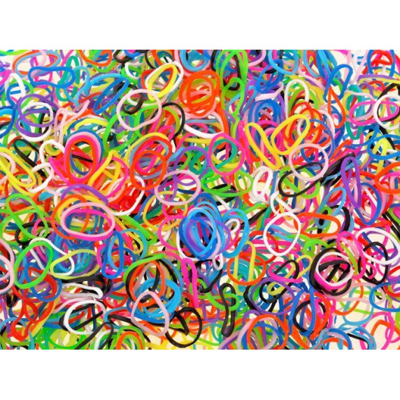 Gumi karkötő készítő készlet 600 db gumi Inlea4Fun LOOM BAND