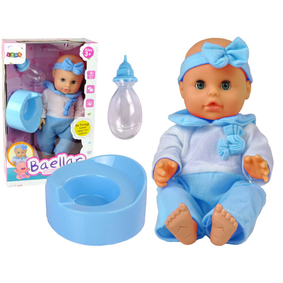 Játék baba 30 cm Inlea4Fun BAELLAR - Kék