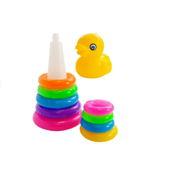 Jucărie piramidă - Inlea4Fun DUCK - rață