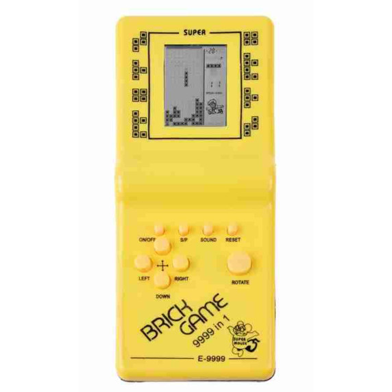 Elektronická hra Tetris BRICK GAME - žltá