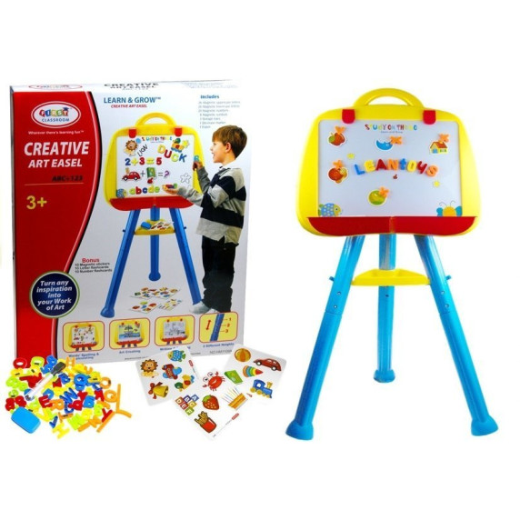 Magnetická tabuľa na stojane Inlea4Fun LEARN&GROW