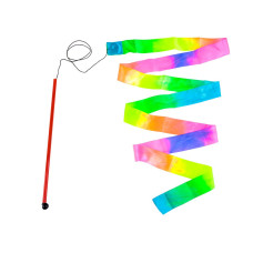 Játék gimnasztiaki szalag Inlea4Fun RAINBOW RIBBON - 