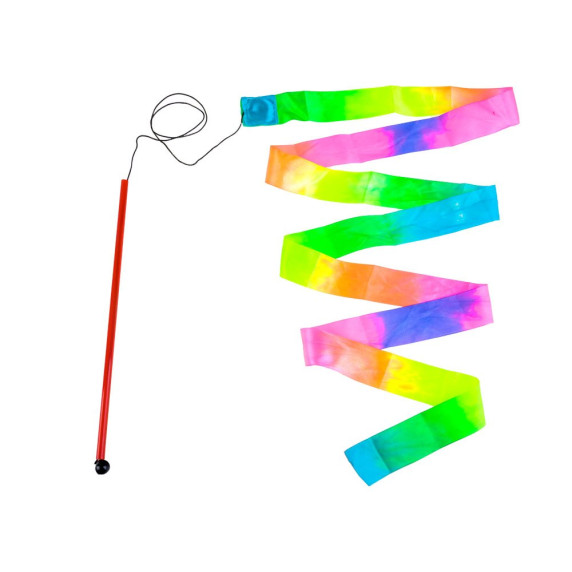 Játék gimnasztiaki szalag Inlea4Fun RAINBOW RIBBON