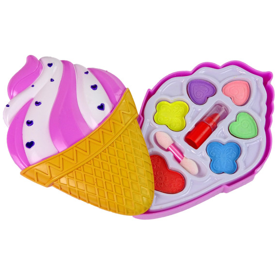 Set de machiaj pentru copii în formă de înghețată - Inlea4Fun DESSERT MAKEUP KIT