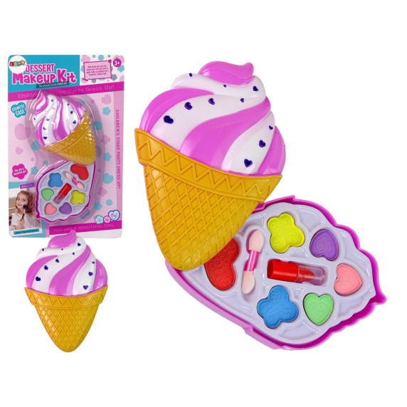 Set de machiaj pentru copii în formă de înghețată - Inlea4Fun DESSERT MAKEUP KIT