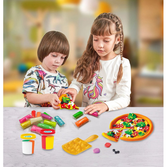 Set plastilină - pizza - Inlea4Fun PIZZA TIME