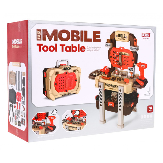 Set masă cu unelte pentru copii - Inlea4Fun TOOL TABLE