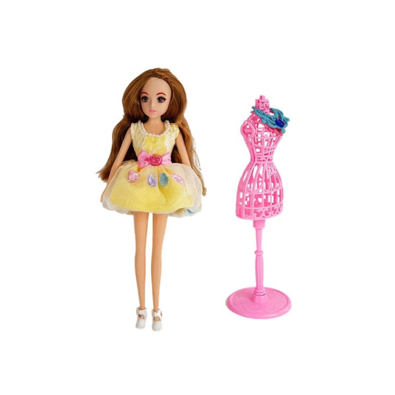 Ruhásszekrény játék babával és kiegészítőkkel Inlea4Fun LELIA DREAM DRESSING ROOM